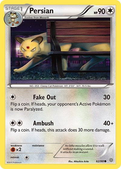 Persian - XY - Ancient Origins - 62/98 REVERSE HOLOFOIL