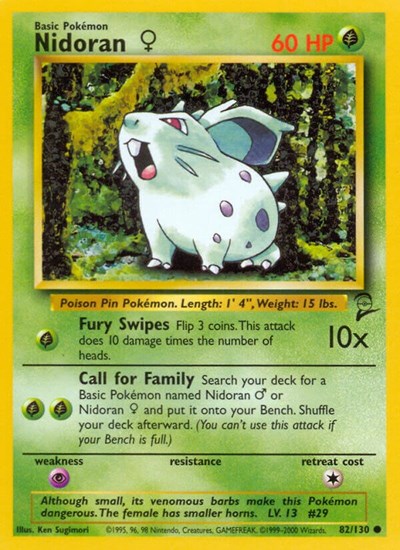 Nidoran F - Base Set 2 - 082/130