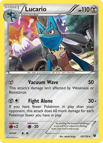 Lucario (63) - XY - Fates Collide - 63/124 HOLOFOIL