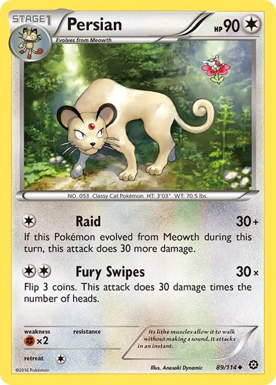 Persian - XY - Steam Siege - 89/114 REVERSE HOLOFOIL
