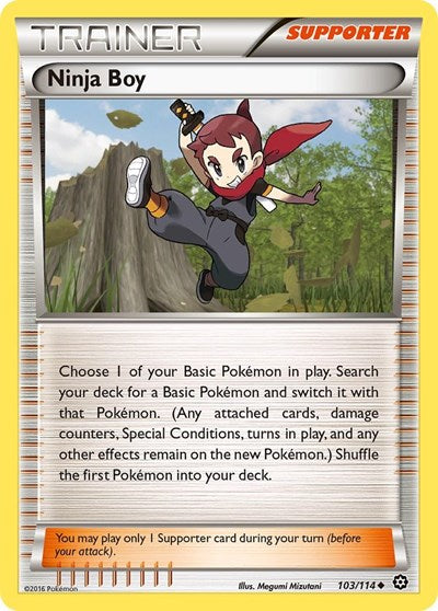 Ninja Boy - XY - Steam Siege - 103/114 REVERSE HOLOFOIL