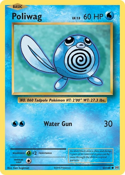 Poliwag - XY - Evolutions - 23/108 REVERSE HOLOFOIL