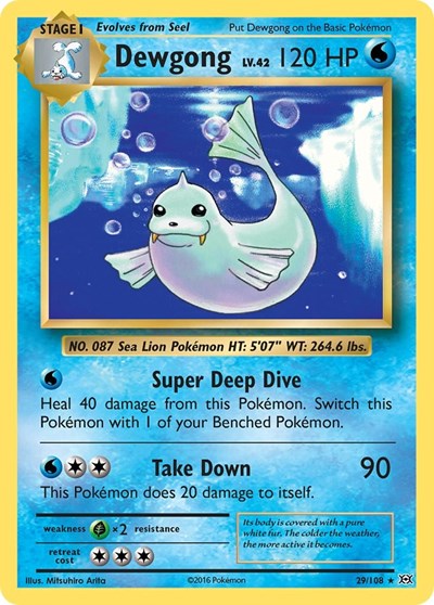 Dewgong - XY - Evolutions - 29/108 REVERSE HOLOFOIL