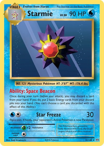 Starmie - XY - Evolutions - 31/108 REVERSE HOLOFOIL