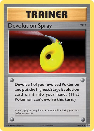 Devolution Spray - XY - Evolutions - 76/108 REVERSE HOLOFOIL