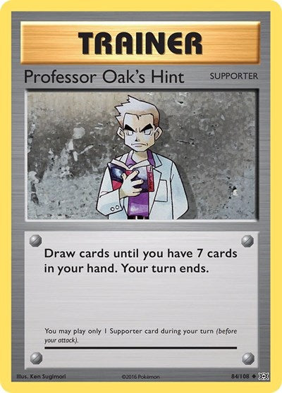 Professor Oak's Hint - XY - Evolutions - 84/108 REVERSE HOLOFOIL