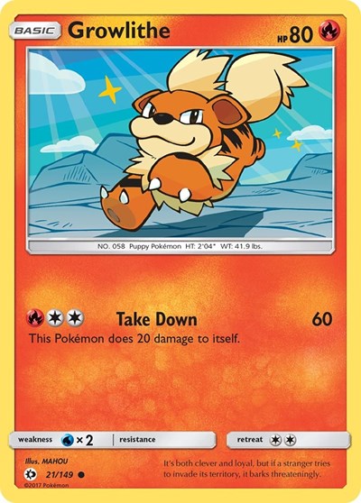 Growlithe - SM Base Set - 21/149