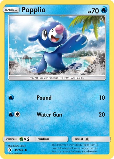 Popplio - SM Base Set - 39/149
