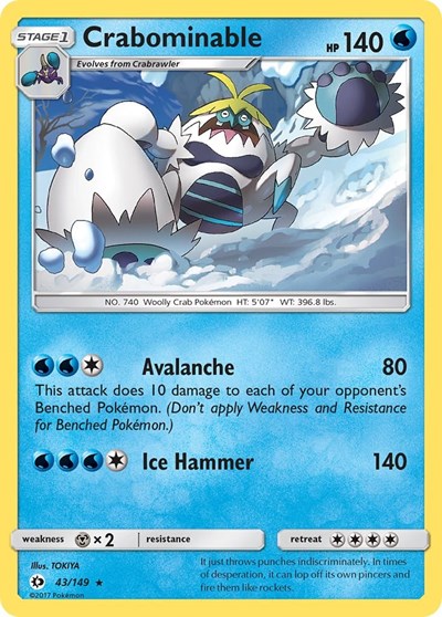 Crabominable - SM Base Set - 43/149