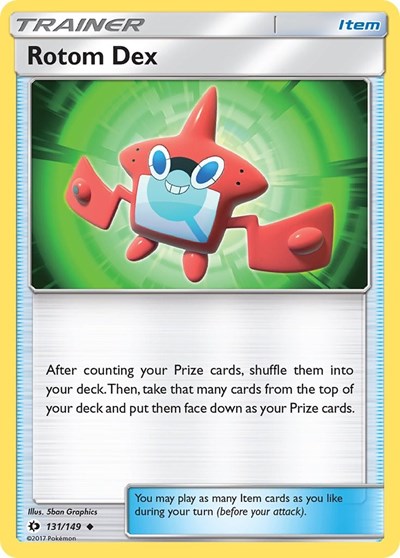 Rotom Dex - SM Base Set - 131/149 REVERSE HOLOFOIL