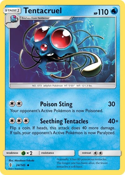 Tentacruel - SM - Guardians Rising - 24/145 REVERSE HOLOFOIL