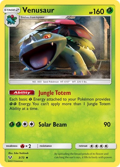 Venusaur - Shining Legends - 3/73 REVERSE HOLOFOIL