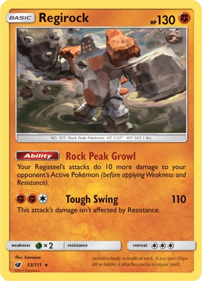 Regirock - SM - Crimson Invasion - 53/111