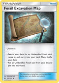 Fossil Excavation Map - SM - Forbidden Light - 107/131 REVERSE HOLOFOIL