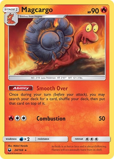 Magcargo - SM - Celestial Storm - 24/168 REVERSE HOLOFOIL