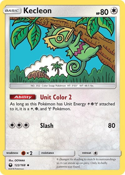 Kecleon - SM - Celestial Storm - 122/168 REVERSE HOLOFOIL