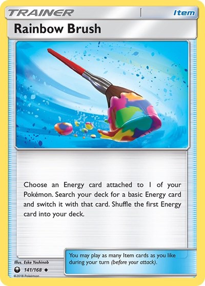 Rainbow Brush - SM - Celestial Storm - 141/168 REVERSE HOLOFOIL