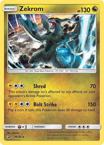 Zekrom - Dragon Majesty - 46/70 HOLOFOIL