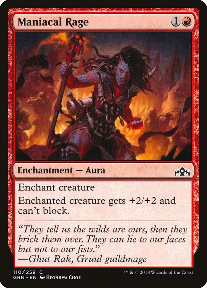 Maniacal Rage - Guilds of Ravnica - 110
