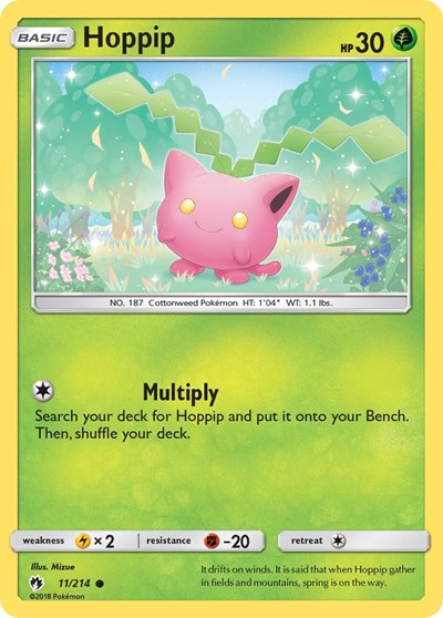 Hoppip (11) - SM - Lost Thunder - 11/214 REVERSE HOLOFOIL