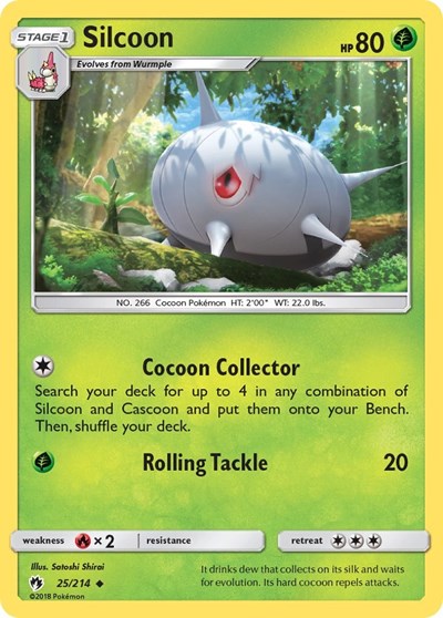 Silcoon - SM - Lost Thunder - 25/214 REVERSE HOLOFOIL