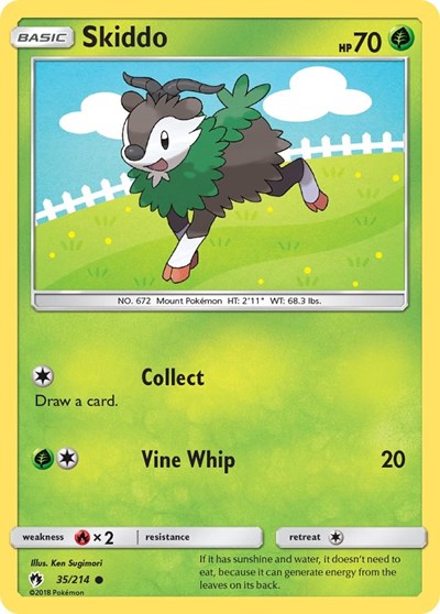 Skiddo - SM - Lost Thunder - 35/214 REVERSE HOLOFOIL