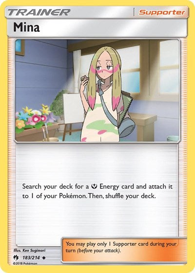 Mina - SM - Lost Thunder - 183/214 REVERSE HOLOFOIL