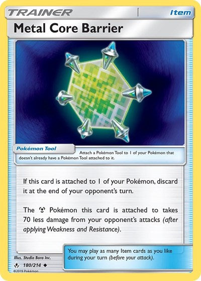 Metal Core Barrier - SM - Unbroken Bonds - 180/214 REVERSE HOLOFOIL