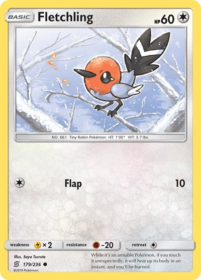 Fletchling - SM - Unified Minds - 179/236 REVERSE HOLOFOIL