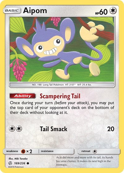 Aipom - SM - Cosmic Eclipse - 169/236