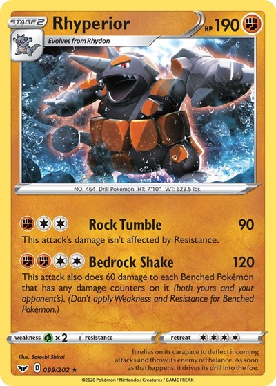 Rhyperior - SWSH01: Sword & Shield Base Set - 099/202