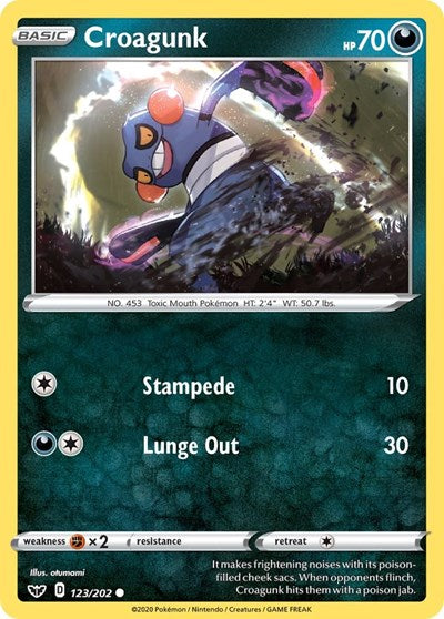Croagunk - SWSH01: Sword & Shield Base Set - 123/202