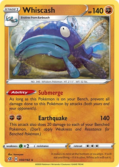 Whiscash - SWSH02: Rebel Clash - 100/192