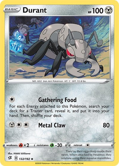 Durant - SWSH02: Rebel Clash - 132/192 REVERSE HOLOFOIL