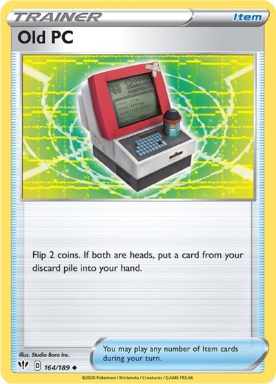 Old PC - SWSH03: Darkness Ablaze - 164/189 REVERSE HOLOFOIL