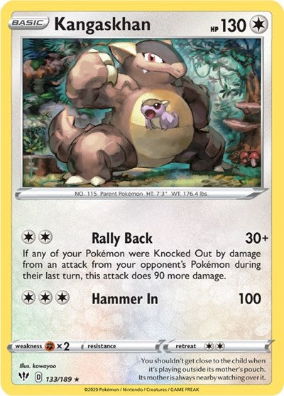 Kangaskhan - SWSH03: Darkness Ablaze - 133/189 REVERSE HOLOFOIL