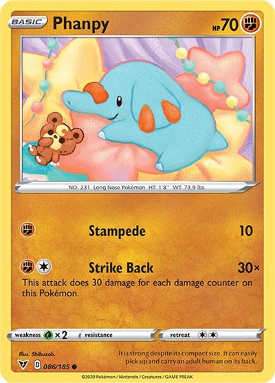 Phanpy - SWSH04: Vivid Voltage - 086/185