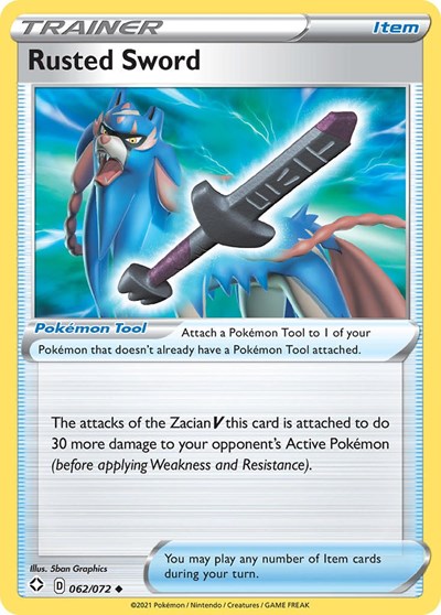 Rusted Sword - Shining Fates - 062/072 REVERSE HOLOFOIL