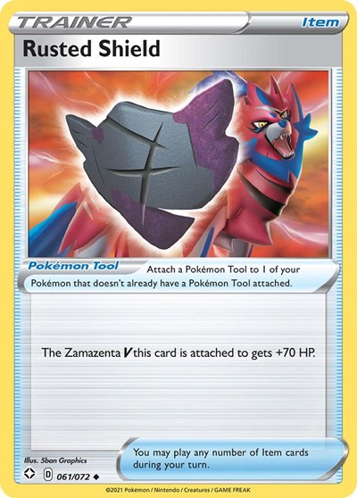 Rusted Shield - Shining Fates - 061/072 REVERSE HOLOFOIL