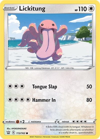 Lickitung - SWSH05: Battle Styles - 113/163