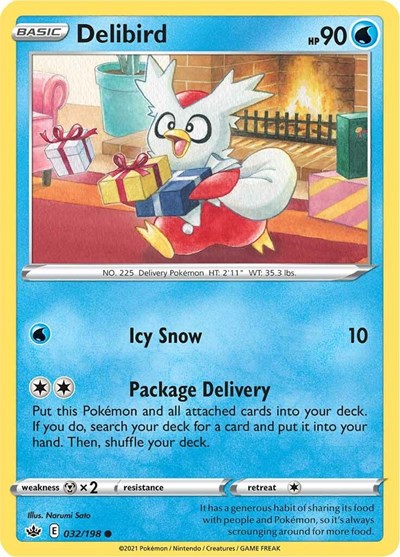Delibird - SWSH06: Chilling Reign - 032/198