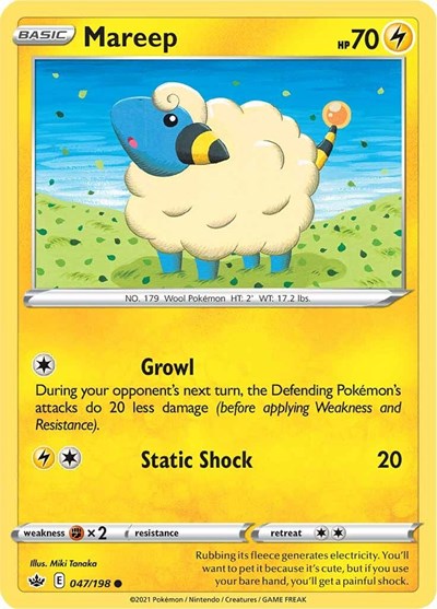 Mareep - SWSH06: Chilling Reign - 047/198