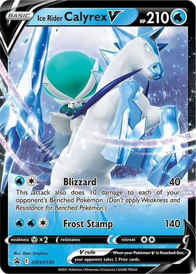 Ice Rider Calyrex V - SWSH130 - SWSH: Sword & Shield Promo Cards - SWSH130