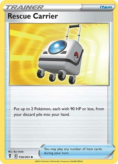 Rescue Carrier - SWSH07: Evolving Skies - 154/203 REVERSE HOLOFOIL
