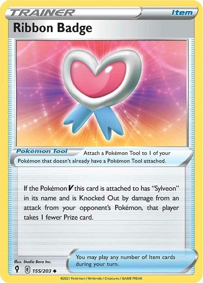 Ribbon Badge - SWSH07: Evolving Skies - 155/203 REVERSE HOLOFOIL