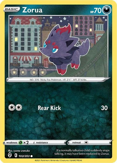 Zorua - SWSH07: Evolving Skies - 102/203