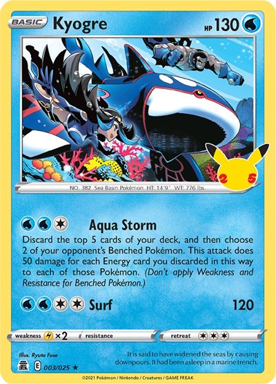 Kyogre - Celebrations - 003/025 HOLOFOIL