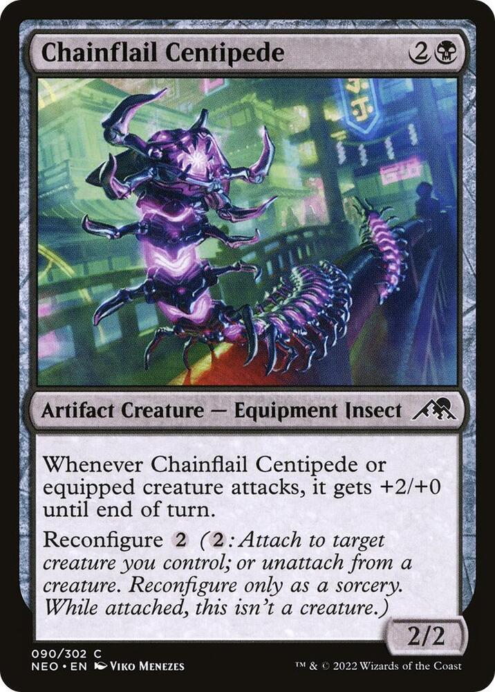 Chainflail Centipede - Kamigawa: Neon Dynasty - 90