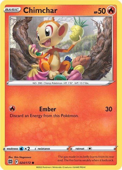 Chimchar - SWSH09: Brilliant Stars - 024/172
