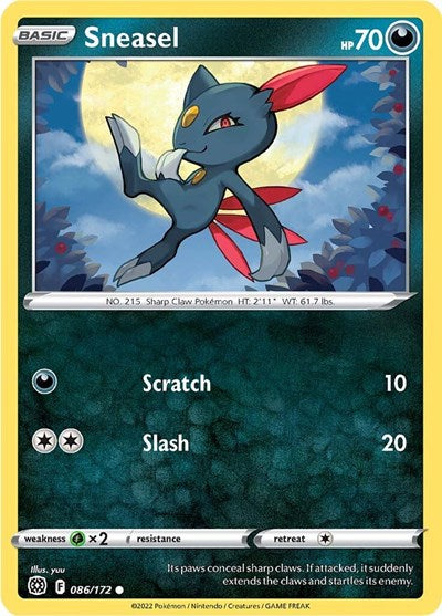 Sneasel - SWSH09: Brilliant Stars - 086/172